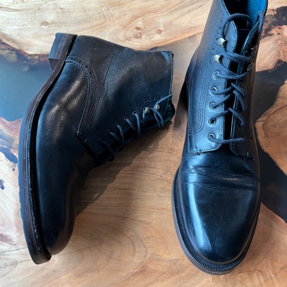 Ted Baker Dhavin Leather Ankle Boot Black, Size 11 - Picture 9 of 9